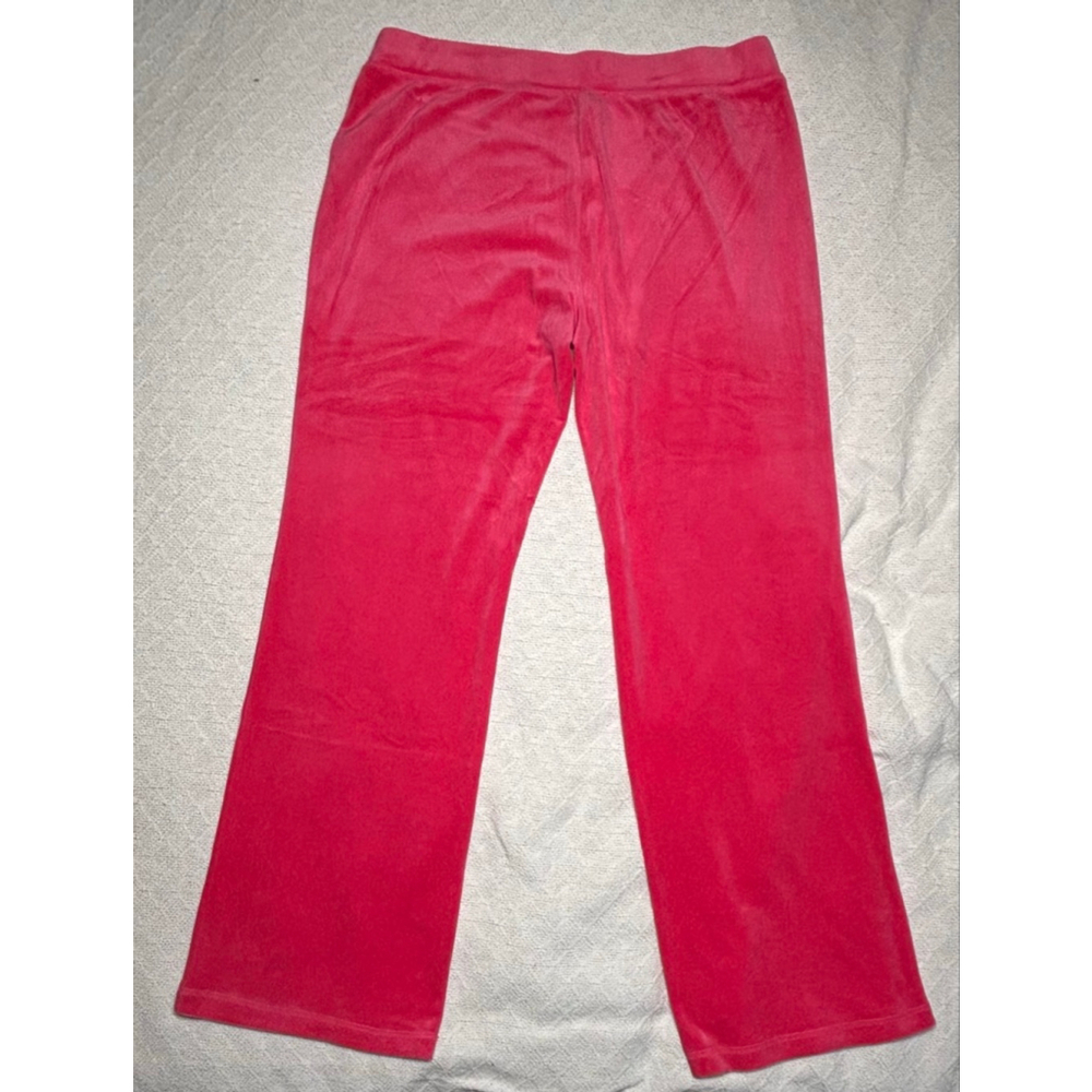 NWT Bling Juicy Couture Pink Party Velour Tracksuit w/Rhinestone Glam Y2K Size L - Picture 8 of 10